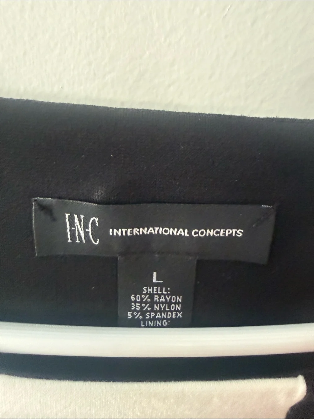 INC International Concepts Black and White Colorblock Midi Dress